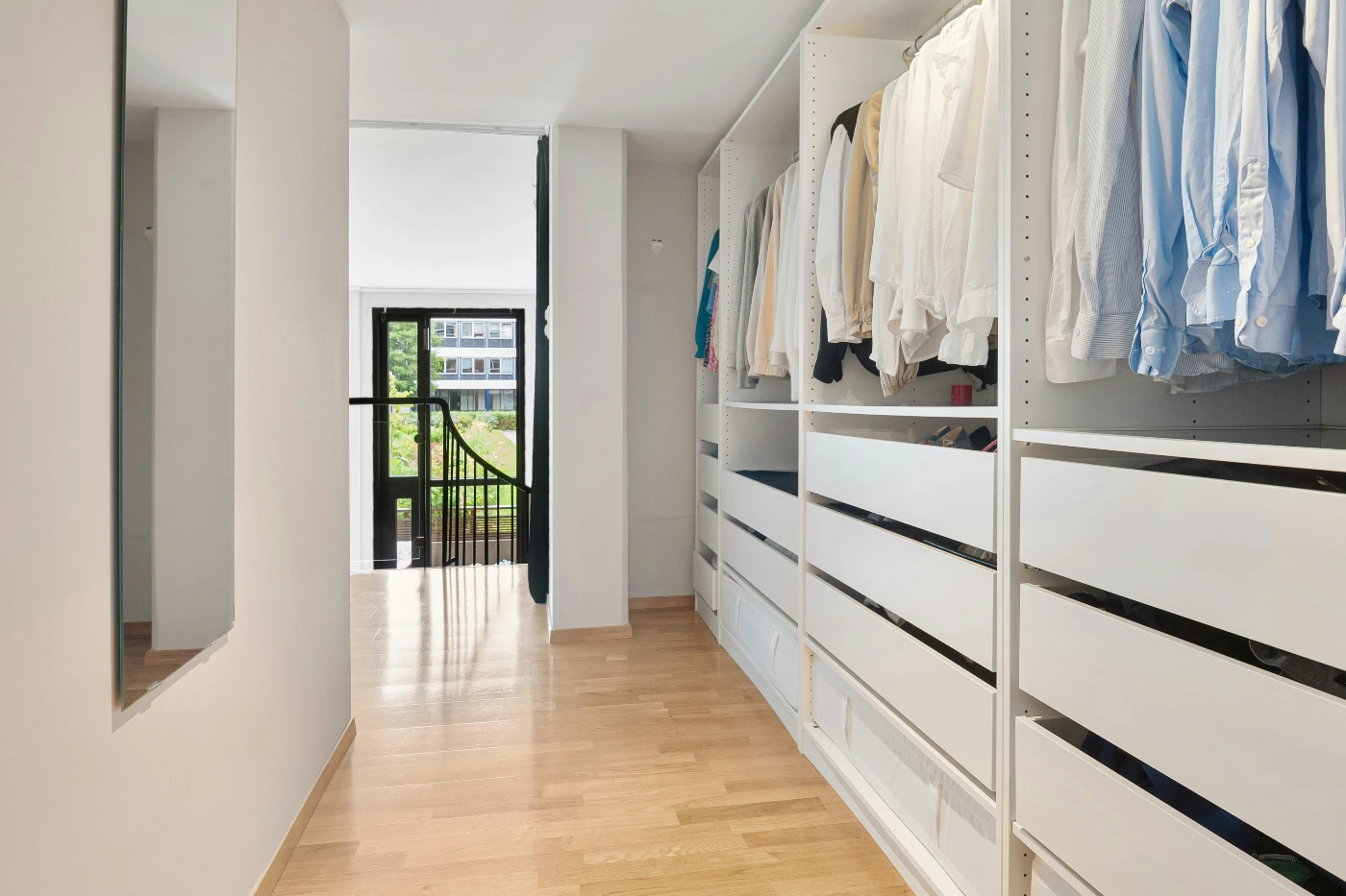 Walk-in wardrobe storage design Melbourne by Northside