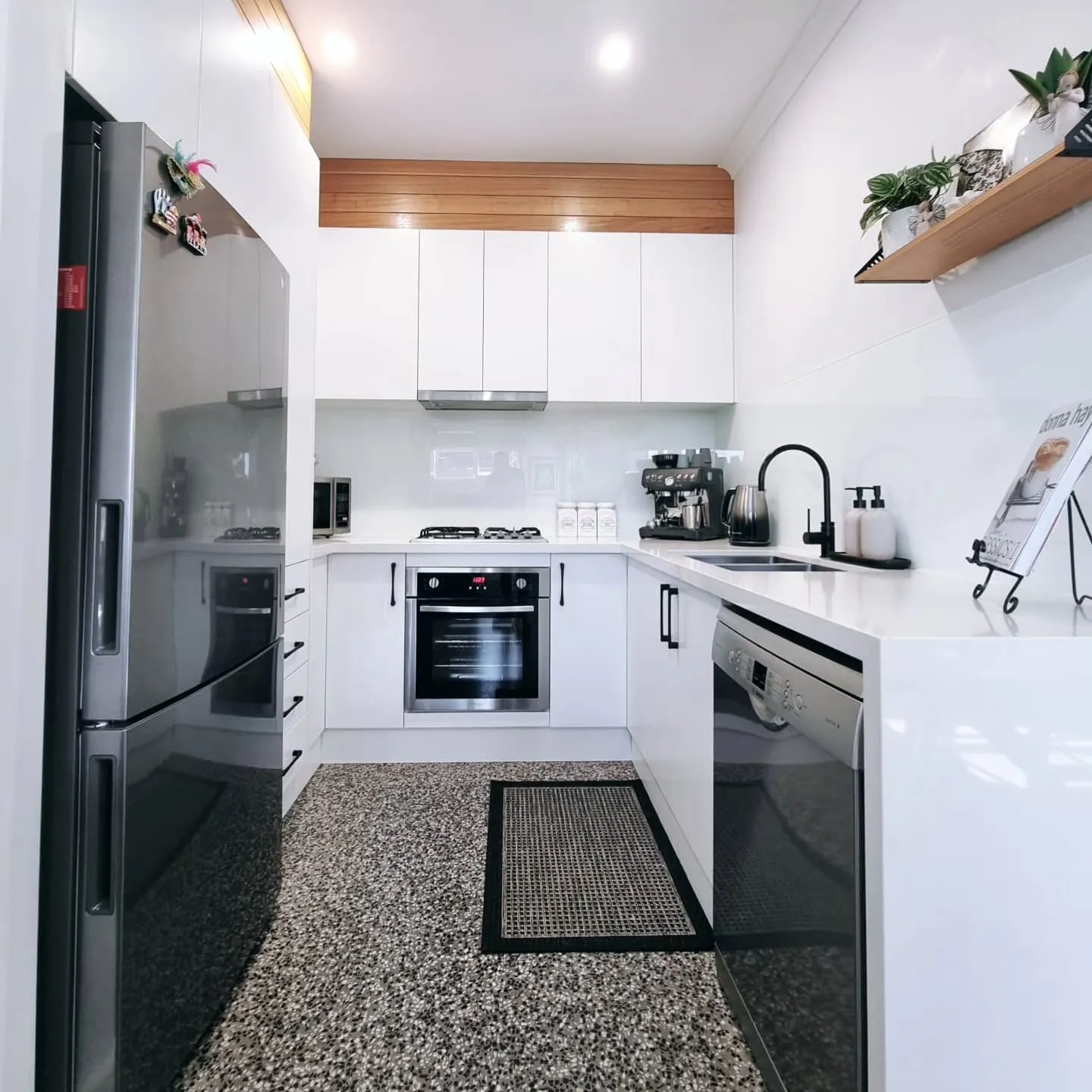 Townhouse kitchen renovation Melbourne, custom joinery installation by Northside Joinery